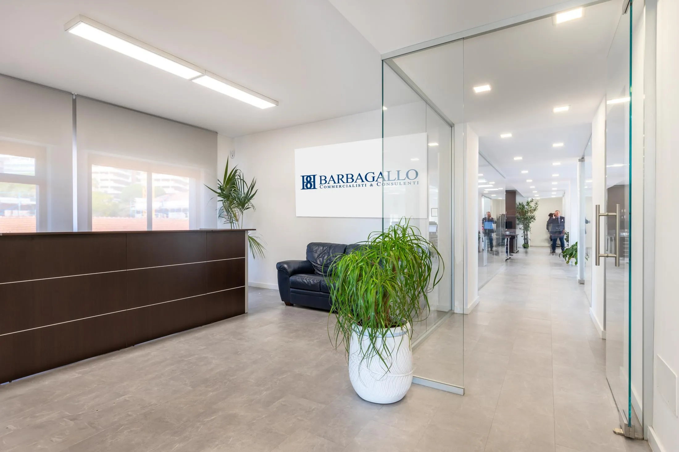 Ingresso e reception dello Studio Barbagallo